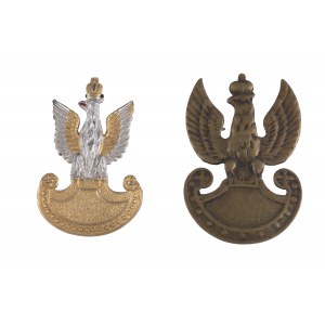 Set of 2 eagles of the Polish Army in the East