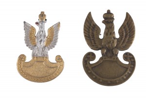 Set of 2 eagles of the Polish Army in the East