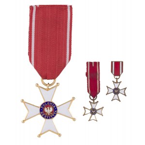 Orden Polonia Restituta IV kl. 1944 und zwei Miniaturen
