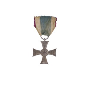 Cross on the Silesian Ribbon of Valor and Merit.