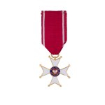 Croix de chevalier de Polonia Restituta avec le certificat du lieutenant Ludwik Świderski