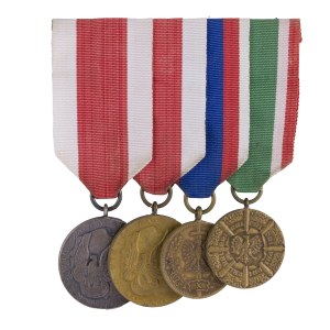 Soubor vyznamenání, znaků a medailí z období komunismu