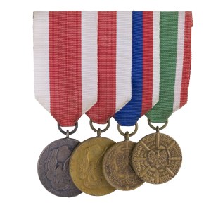 Set of decorations, signs, medals from the communist period