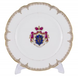 Plate with the coat of arms of the Radziwill family