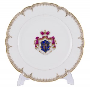 Plate with the coat of arms of the Radziwill family