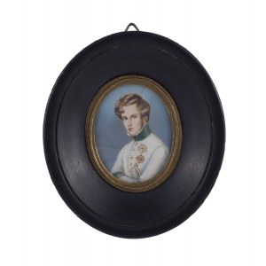 Miniature with portrait of Napoleon II Bonaparte, 19th century.