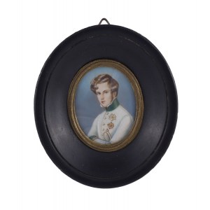 Miniaturporträt von Napoleon II. Bonaparte, 19. Jahrhundert.