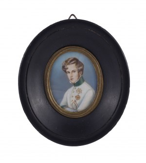 Miniaturporträt von Napoleon II. Bonaparte, 19. Jahrhundert.