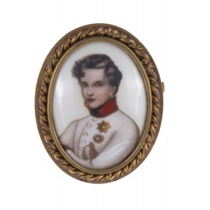 Ritratto in miniatura di Napoleone II Bonaparte, XIX secolo.