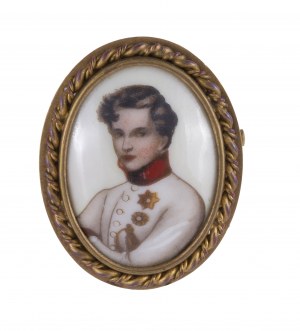 Miniaturporträt von Napoleon II. Bonaparte, 19. Jahrhundert.