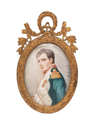 Miniatur mit Porträt von Napoleon