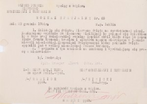 Set of documents concerning Colonel Albert Traeger