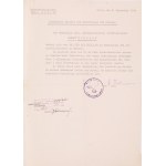 Set of documents concerning Colonel Albert Traeger