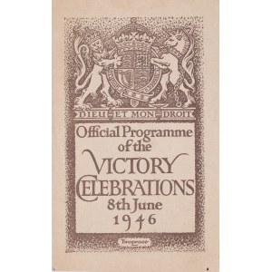 Programme du défilé de la Victoire après la Seconde Guerre mondiale