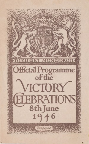 Post-World War II Victory Parade Program