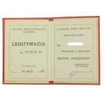 PRL, Krzyż Oświęcimski z legitymacją 1989 r. (321)