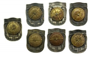 Set of badges of officer schools wz 47. total 7 pcs. (322)