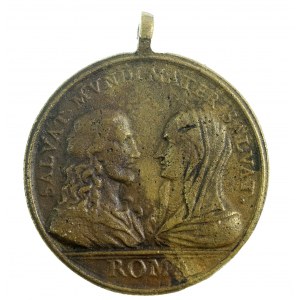 Church State, Vatican City, 18th century religious medal (501)