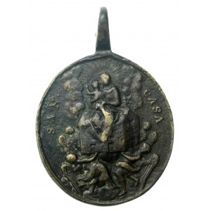 Church State, Vatican City, 18th century religious medal (504)