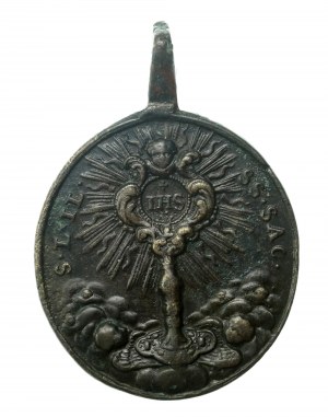 Church State, Vatican City, 18th century religious medal (504)