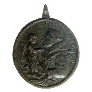 Religiöse Medaille, Heiliger Antonius, 18. Jahrhundert (505)