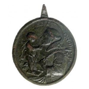 Médaille religieuse, Saint Antoine, 18ème siècle (505)