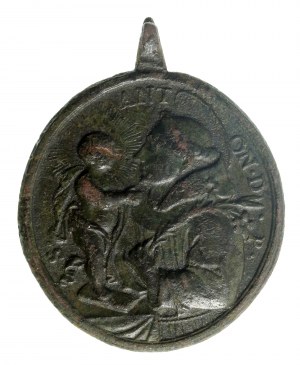 Náboženská medaile, svatý Antonín, 18. století (505)