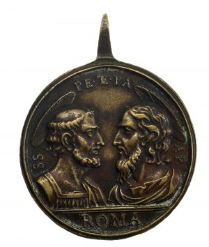 Church State, Vatican City, 18th century religious medal (506)