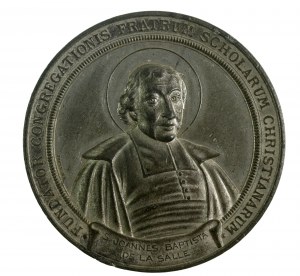 Vaticano, Leone XIII, medaglia di Giovanni Battista de la Salle (512)