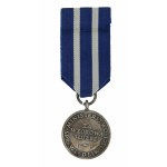 Medaglia d'argento del Servizio Penitenziario con tesserino e astuccio (603)