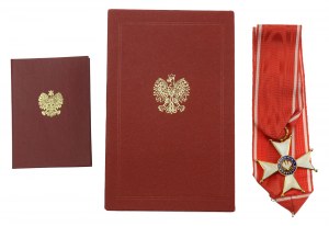 III RP, Komturkreuz des Ordens der Polonia Restituta, Dritte Klasse mit Schachtel und Karte 1997 (607)