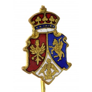 Patriotic badge, three-field coat of arms (610)