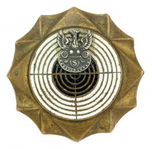 II RP, bronzový střelecký odznak. Smaltovaná verze (617)