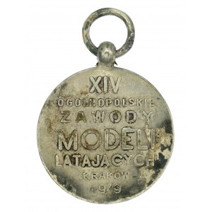 Medaila Leteckej ligy, XIV. ročník Celopoľskej súťaže lietajúcich modelov Krakov 1949 (621)