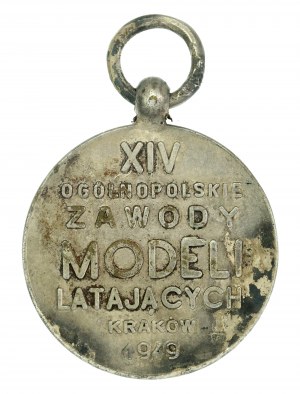 Medaille Aeronautical League, XIV. gesamtpolnischer Flugmodellwettbewerb Krakau 1949 (621)