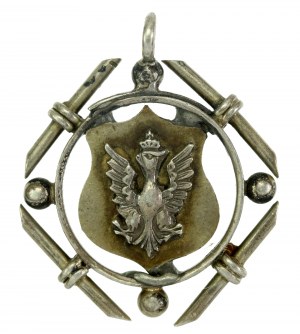 Patriotic pendant with eagle (627)