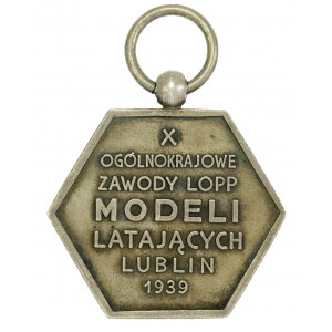 Médaille LOPP - 10ème concours national d'aéromodélisme, Lublin, 1939 (629)