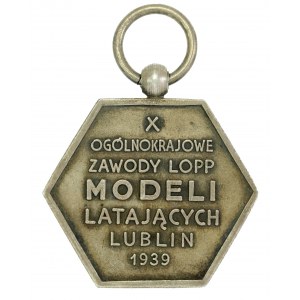 Medaile LOPP - 10. národní soutěž létajících modelů, Lublin, 1939 (629)