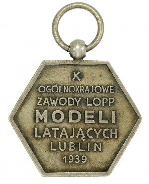 Medaile LOPP - 10. národní soutěž létajících modelů, Lublin, 1939 (629)