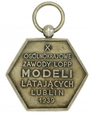 Medal LOPP - X Ogólnokrajowe Zawody Modeli Latających, Lublin, 1939 (629)