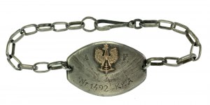 Polish Army in the Middle East, soldier's immortal - bracelet (636)