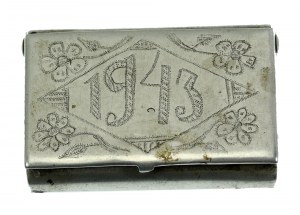 Soldier's cigarette box, so-called trench art, 1943 (637)