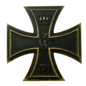 Allemagne, Croix de fer 1914, 1ère classe. Variété d'une pièce (735)