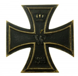 Allemagne, Croix de fer 1914, 1ère classe. Variété d'une pièce (735)