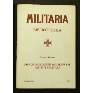 Krogulec G. - Note sull'Ordine delle Virtuti Militari, W-wa 1987 (338)