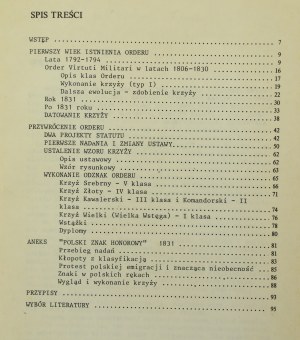 Krogulec G. - Notes sur l'ordre militaire de Virtuti Militari, W-wa 1987 (338)