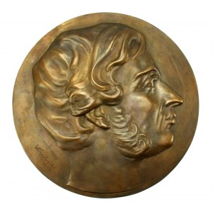 Adam Mickiewicz plaque, signed by Wł. Gruberski 1933 (1)