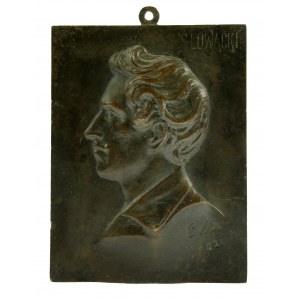 Plakette von Juliusz Słowacki, signiert C.M. [Czesław Makowski] 1902 (6)