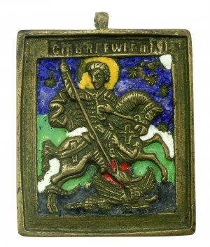 Russland, Ikone des Heiligen Georg (17)