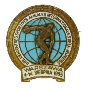 Insigne des deuxièmes Jeux sportifs internationaux de la jeunesse 1955 (416)